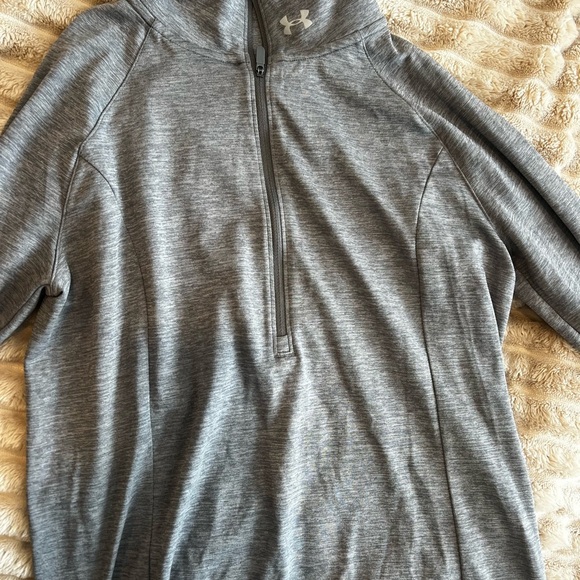 Under Armour Gray Zip-Up Jacket long sleeve lightweight size S - Picture 2 of 2